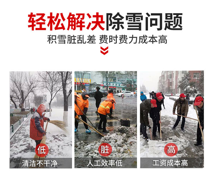 Northeast Snow Sweeping and Rolling Road Snow Accumulation All Gear Rolling Brush Cleaning Machine Hydraulic Drive