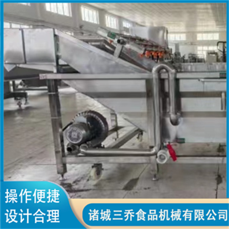 Bubble cleaning machine manufacturer's fully automatic fruit and vegetable cleaning assembly line, prefabricated vegetable and vegetable processing equipment