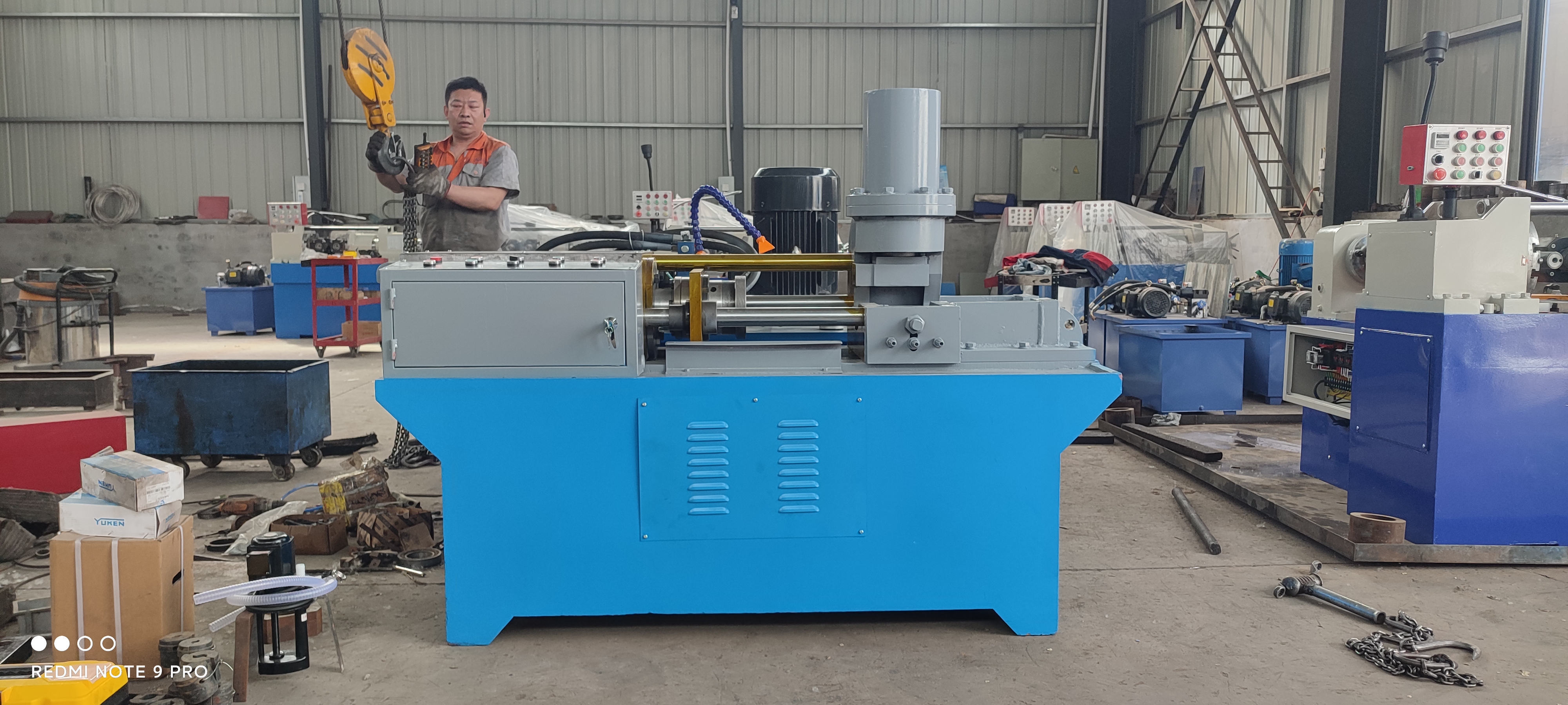 Jiangshun SJ-36 Hydraulic Reducing Machine Mine Anchor Rod Fully Automatic Thread Rolling Machine