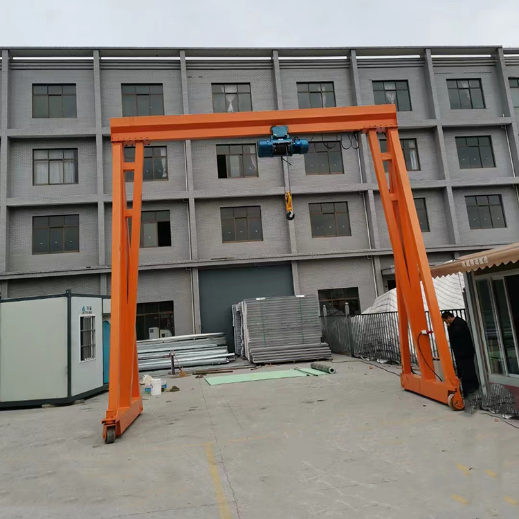 Mobile gantry crane, manual gantry crane for loading and unloading goods in factory buildings