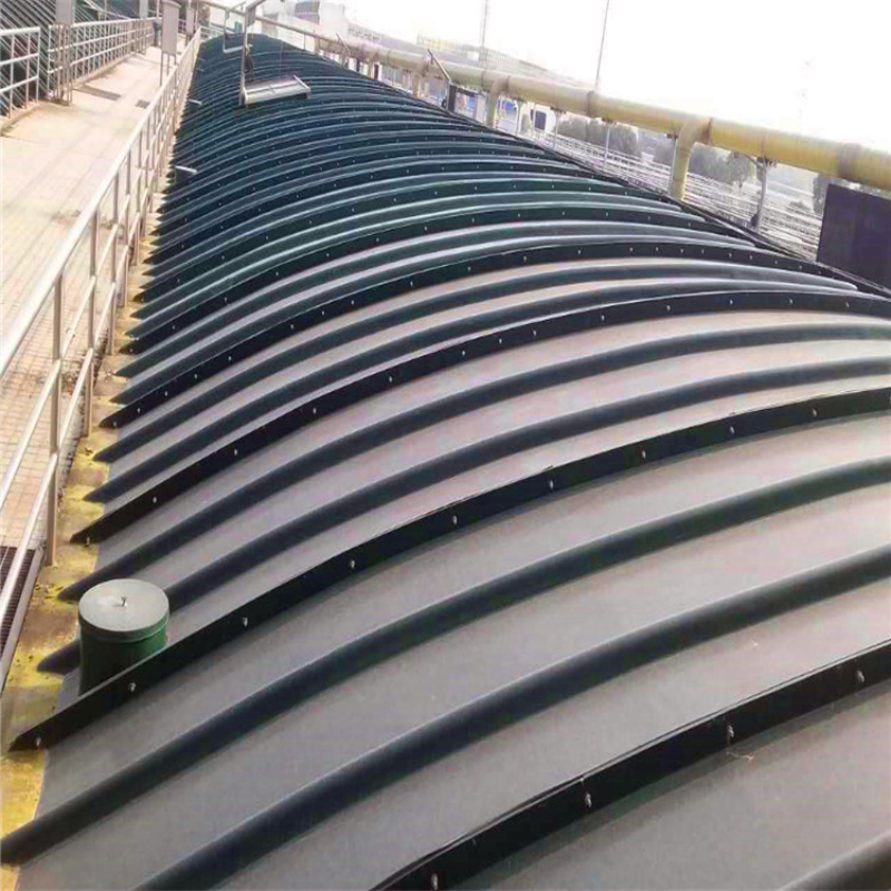 Factory supplied fiberglass arch cover plate sewage tank, flat plate sewage treatment plant, gas collection hood can be customized