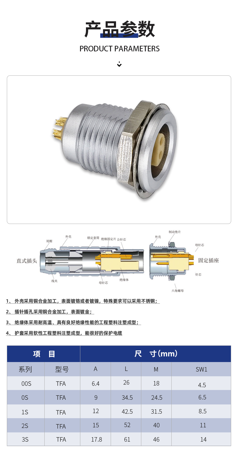 Pilot Precision S Series ZRA Socket Multifunctional Connection Wire Copper Alloy Material