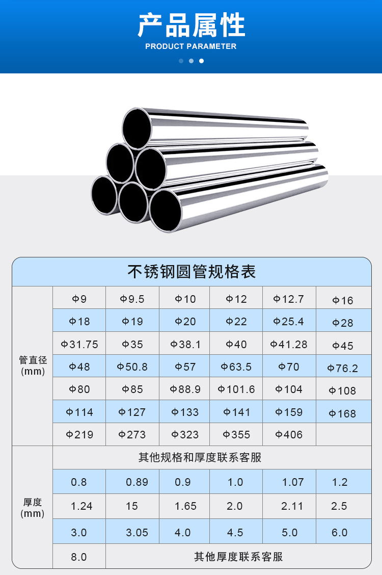 304 stainless steel drinking water pipe wholesale cross-border e-commerce thin-walled water supply pipe factory Ruixin sanitary grade water pipe