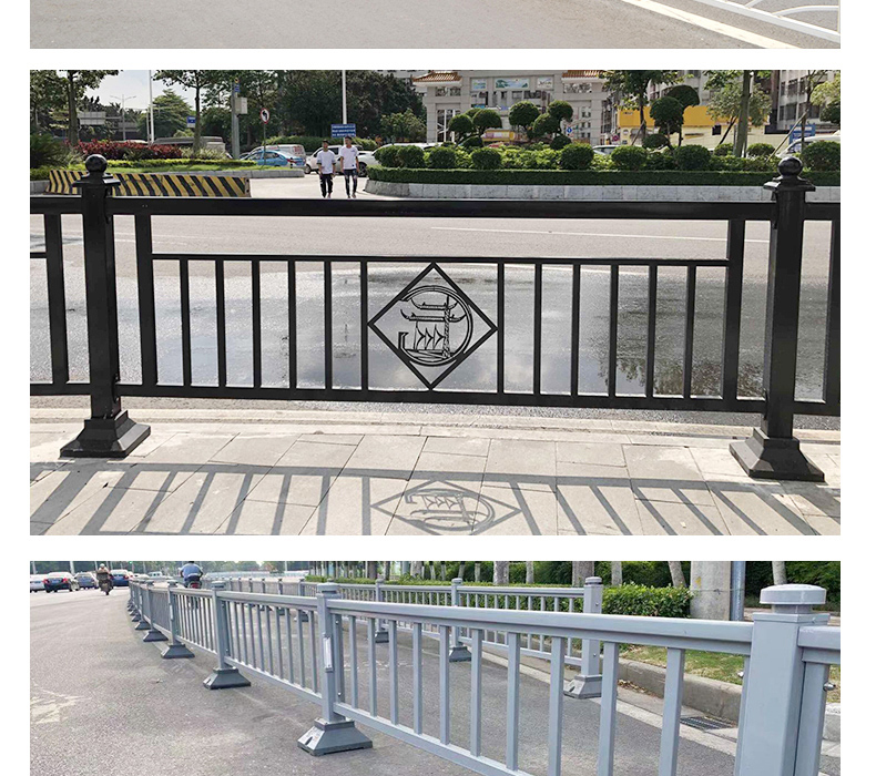 Golden Lotus Chang'an Street Protective Fence Municipal Guardrail Traffic Road Isolation Fence Golden