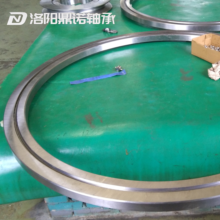 Thin walled rotary table bearing, lightweight rotary bearing, ultra-thin, large diameter, small clearance rotary table bearing, integral steel cage