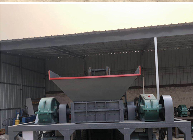 Large dual axis shredder, waste household appliance tire crusher, plastic wood crusher, cow bone crusher