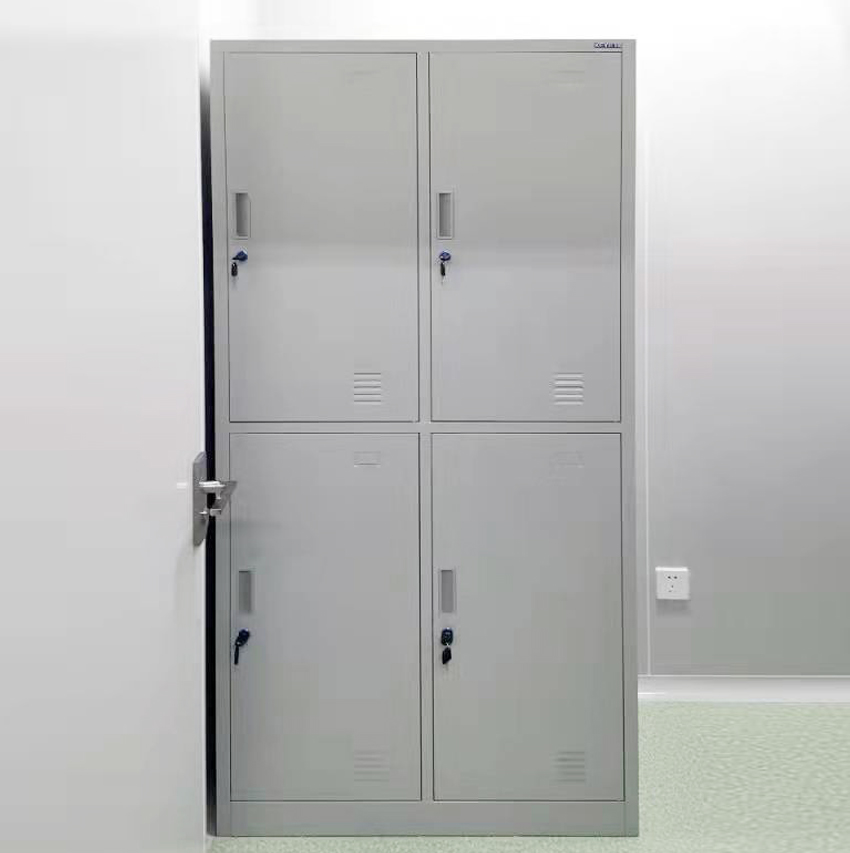 Kefeiya Four Door Iron Sheet Changing Cabinet Thickened Employee Cabinet Storage Cabinet Factory Dormitory Hanging Wardrobe