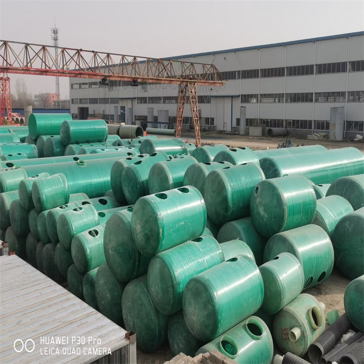 Huanchen fiberglass septic tank 1-150 cubic meters, wound in one, finished product, corrugated molding, thickened, anti gravity