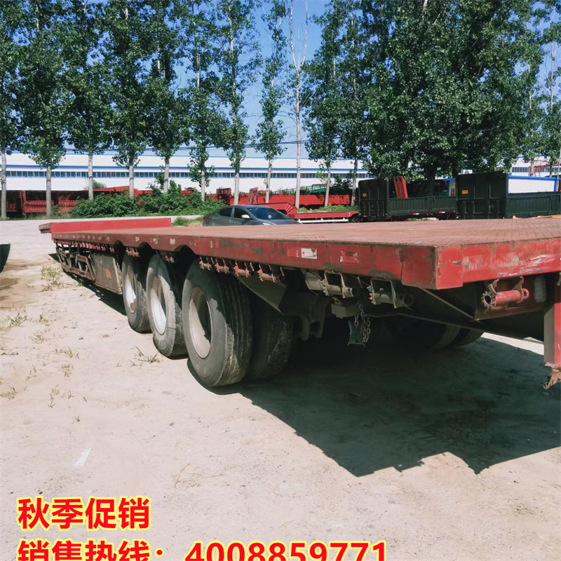 Sell 17m, 5m, 3m, lightweight, low flatbed semi-trailer 13m, 75m, front and rear equal width flatbed semi-trailer truck