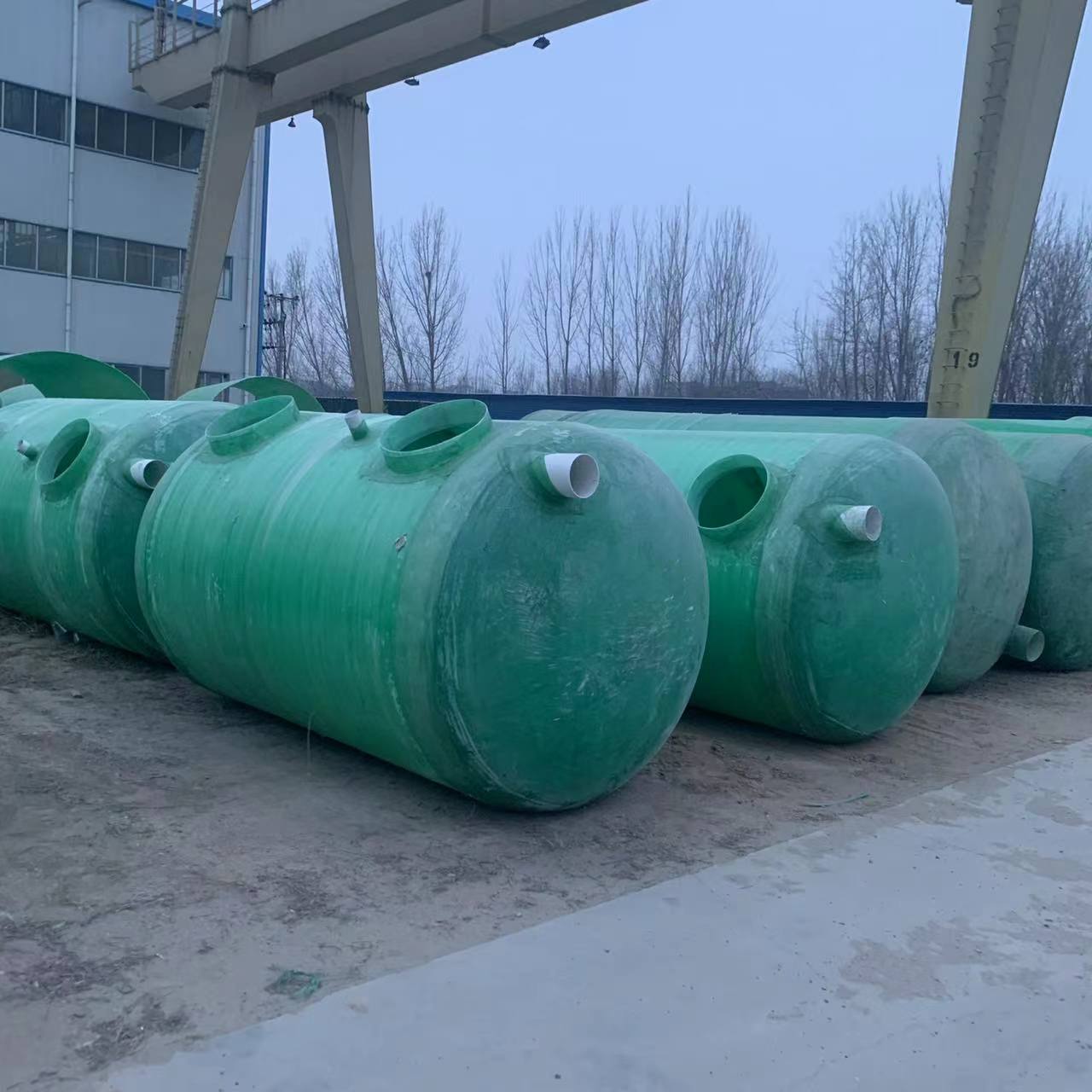 Zhanrui FRP septic tank winding 10 m3 sewage treatment thickening anti collapse