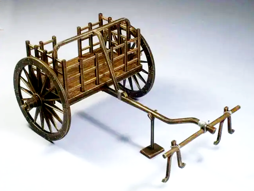 Manufacturer of ancient chariots, stone throwing carts, Lv Gongche, Tang and Song dynasties, ancient battlefield models, wooden replica of antique traditions