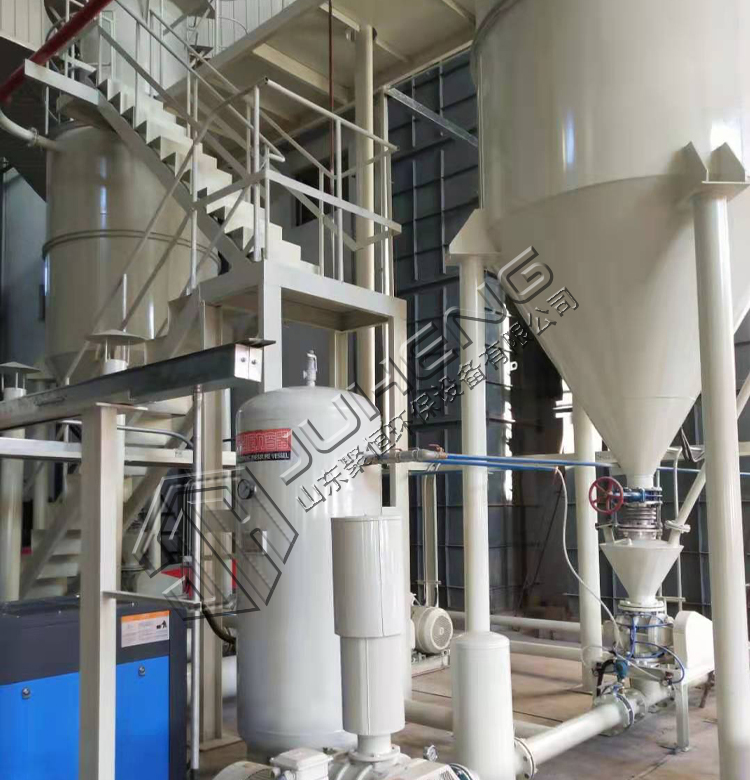 Polypermanganate ferromanganese lithium pneumatic conveying system Lithium battery raw material conveying certification strength factory