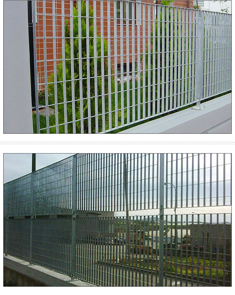 Yibo steel grating fence, steel mesh fence, anti-corrosion galvanized stainless steel double-sided wire fence