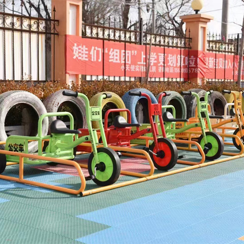 Tongyuan Kindergarten Tricycle Double Bicycle Children's Preschool Education Children's Bicycle with Bucket Can Take People Outdoor Small Iron Car