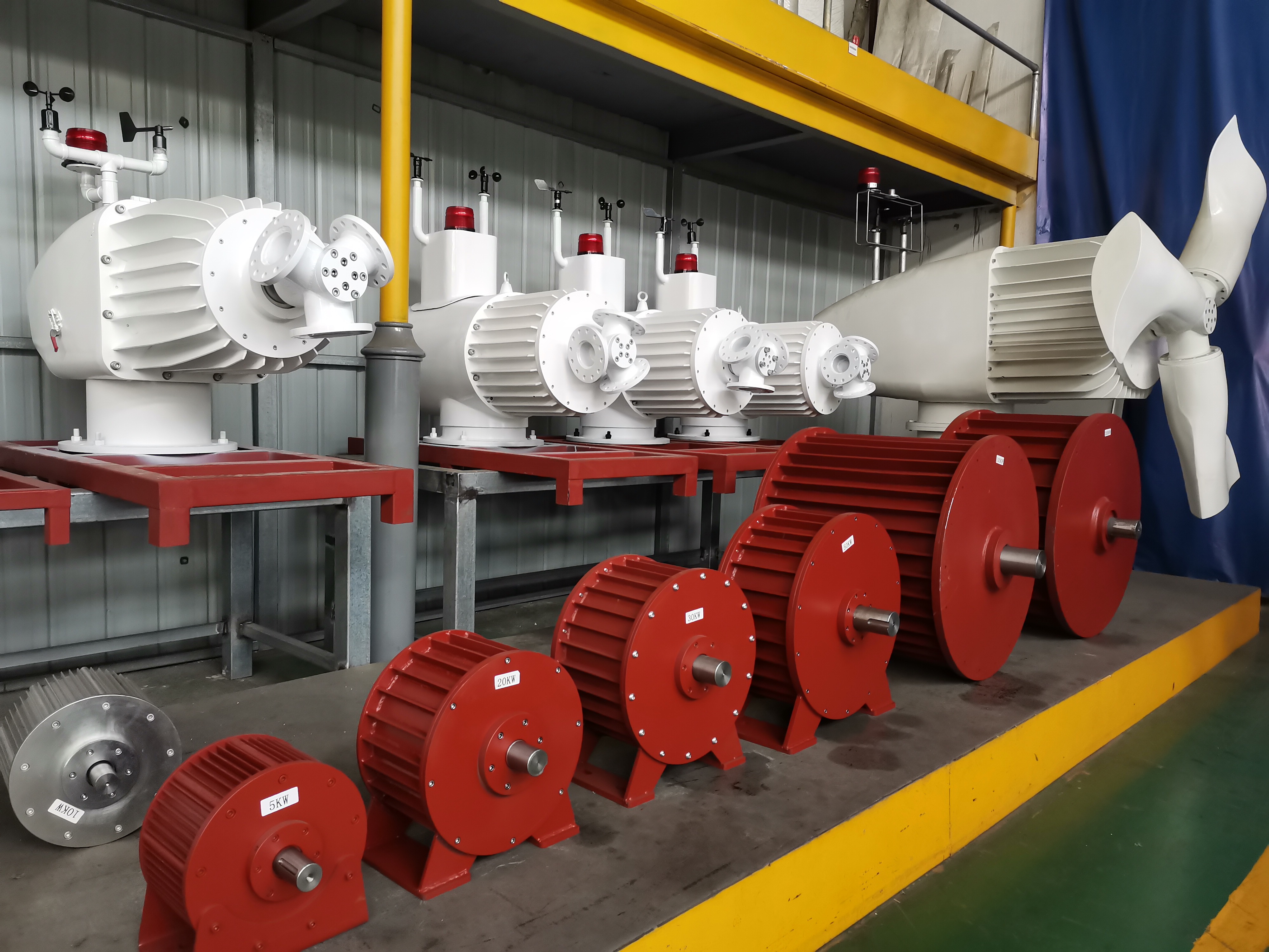 Customized industrial hydraulic wind three-phase AC permanent magnet generator 500kw, 300 rpm, 690V rare earth brushless synchronization