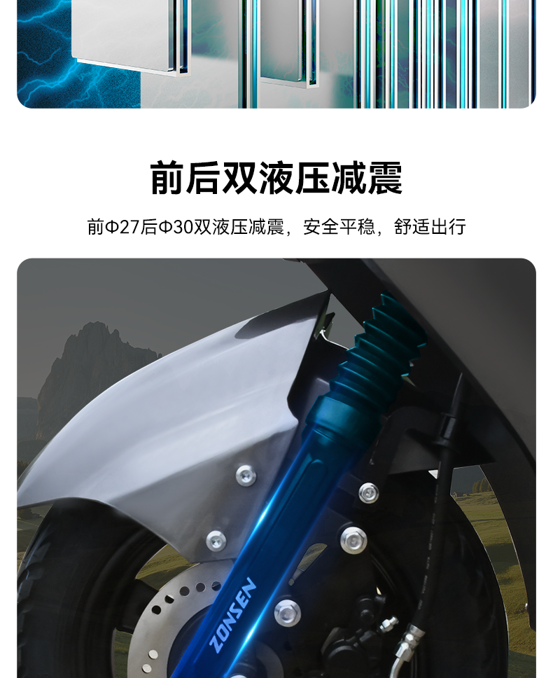 Zongshen brand ZONSEN Liying electric scooter national standard electric vehicle