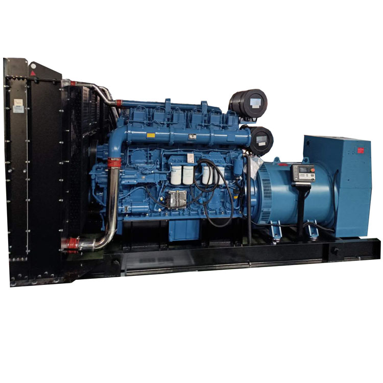 1000kw Yuchai generator set selected YC6C1660-D31 electronic injection machine with three-phase 400V all copper generator