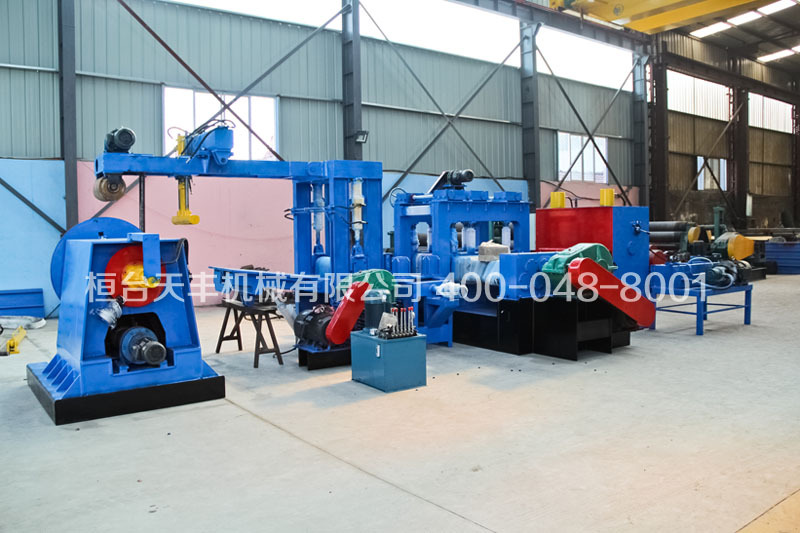 Sheet metal flattening production line, sheet metal flattening machine, hydraulic CNC unwinding, fully automatic sheet metal leveling machine