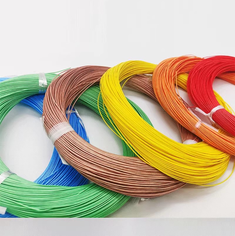 PTFE wrapped wire, bare copper AFR2000.2 square meter, 42/0.08 extra flexible wire, aviation wire, high-temperature wire