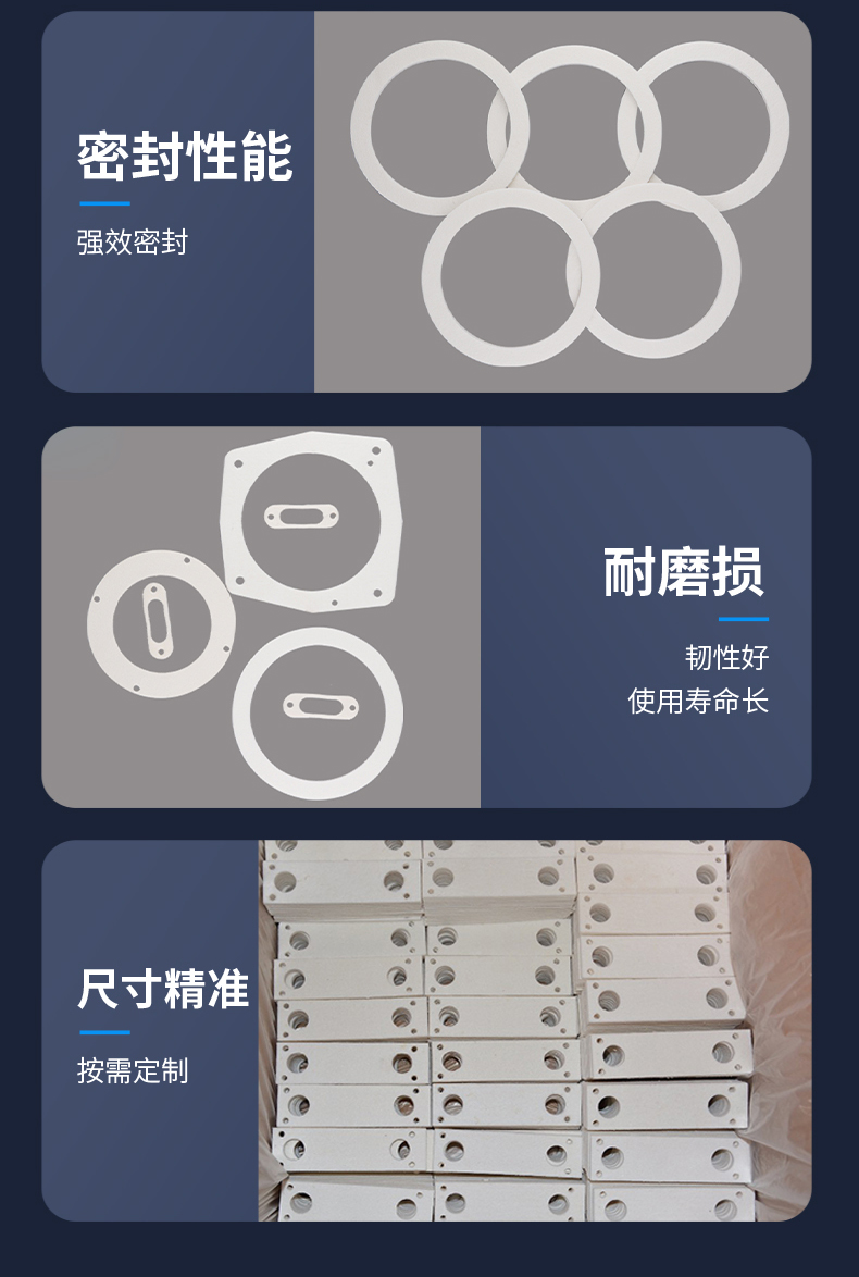 Ceramic fiber gasket can be customized with irregular high-temperature resistant, flame-retardant, fireproof, and thermal insulation