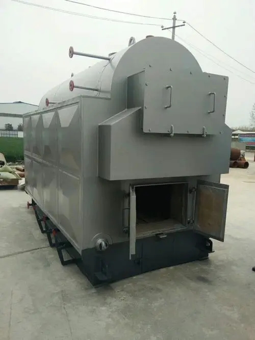 Commercial use of 10 ton biomass particle steam boiler for building maintenance, food processing, and reaction kettle coordination