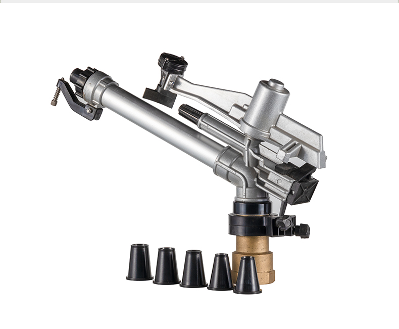 Wholesale of new metal rocker arm spray guns with automatic rotation for agricultural irrigation tools, garden spray atomization water guns, nozzles