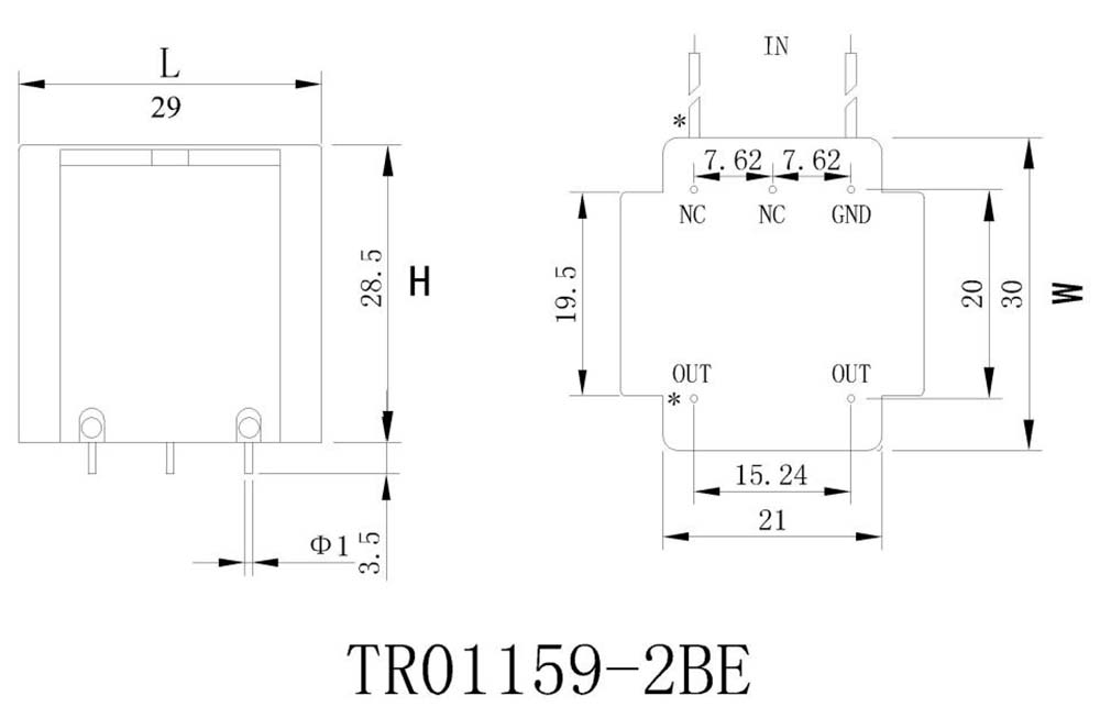 BNW - High voltage relay protection device PCB bolt fixed installation voltage and current transformer for transient protection