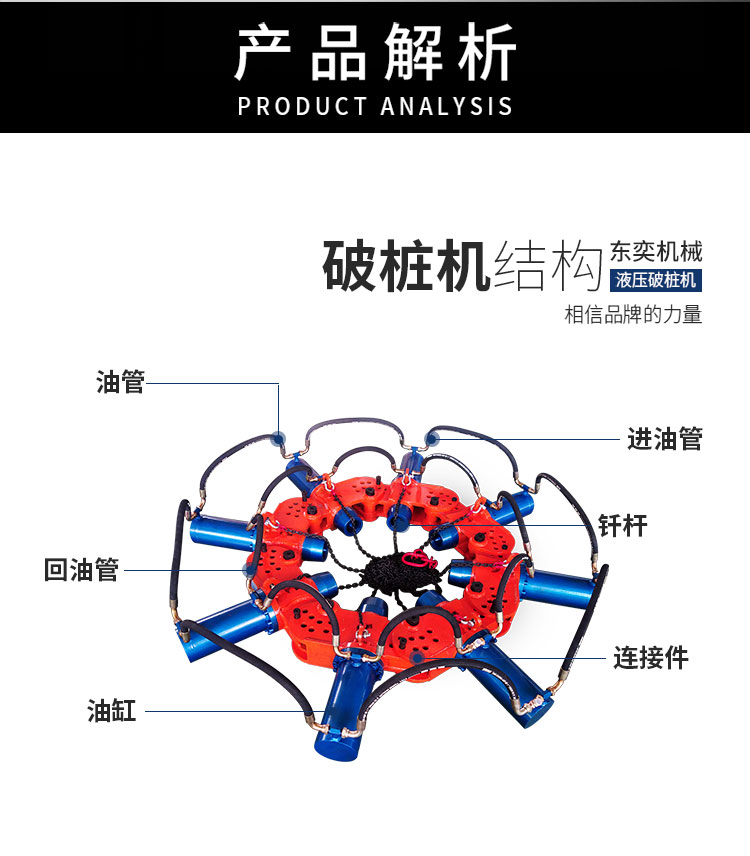 Bridge cast-in-place pile cutting and pile breaking machine CFG pile chiseling machine 180S model