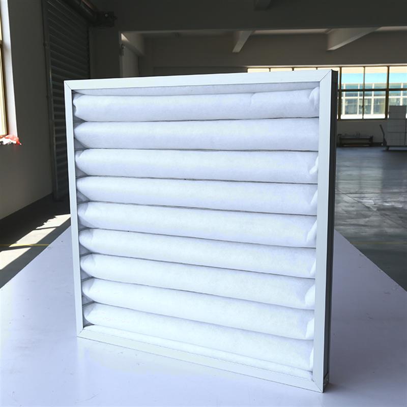 Supply of multi-scale plate type primary effect filters that can be cleaned with metal frame non-woven fabric G4 folding filters