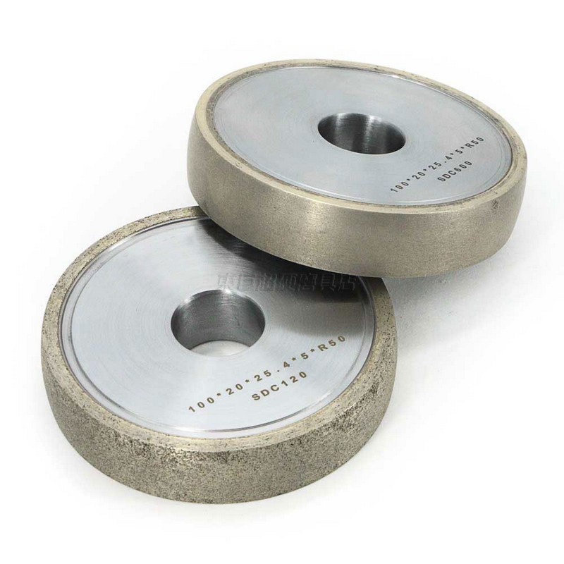 Bronze sintered grinding wheel R50 for glass edge grinding with 1F1 metal bonded parallel arc diamond grinding wheel