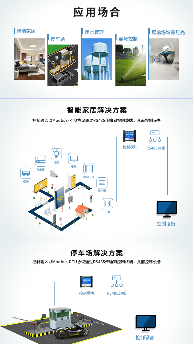 Juying DAM1400C Modbus communication module 14 channel relay control output dual serial communication