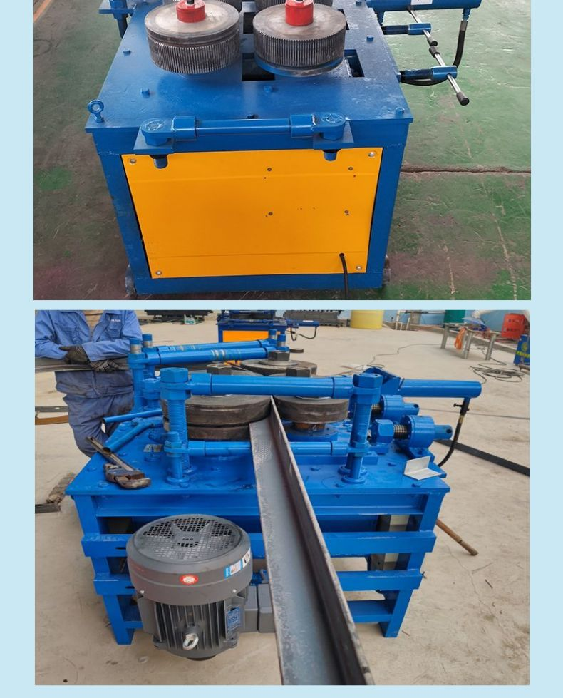 125 * 125 angle steel feeding and bending machine 200 * 200 angle iron rolling machine 63 * 63 flat steel flange machine equipment manufacturer