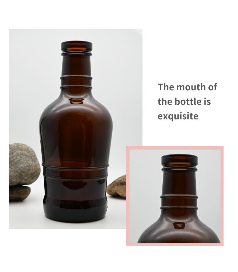 The glass manufacturer provides brown beer bottles, glass beverage bottles, transparent craft bottles, and brown glass bottles