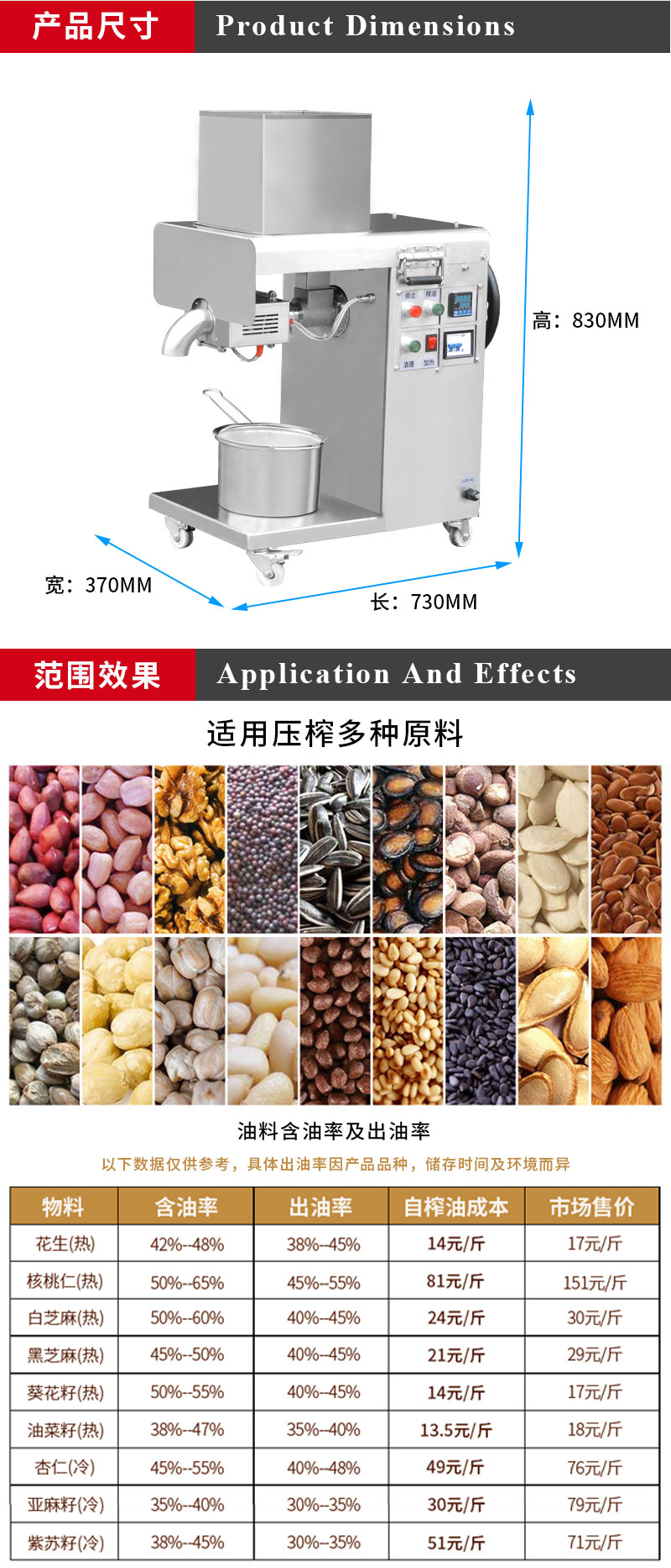 Daxiang ZY-28A fully automatic oil press large commercial plant seeds rapeseed peanut walnut sesame oil fryer