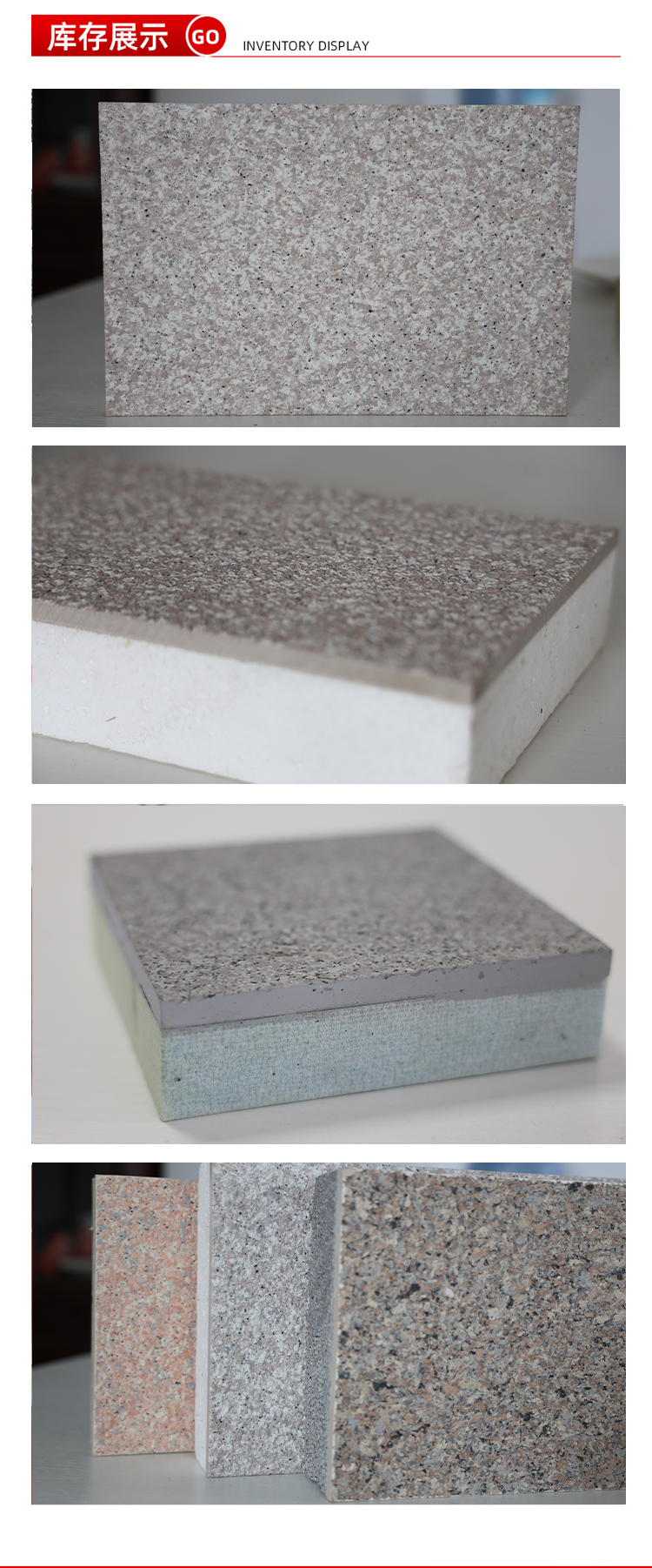 Polystyrene board insulation and decoration integrated board installation is simple, with good wind resistance, used in villas and residential areas in Yuansen