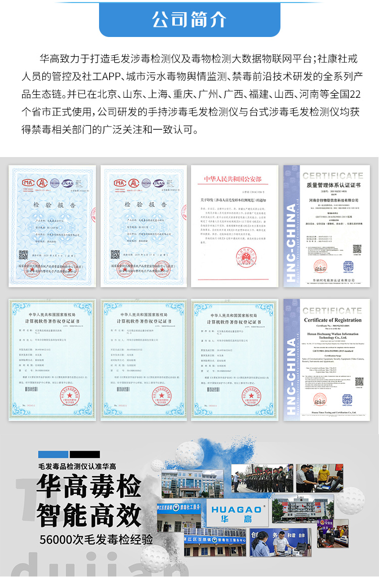 Urine test strip for urine testing and screening of drug users