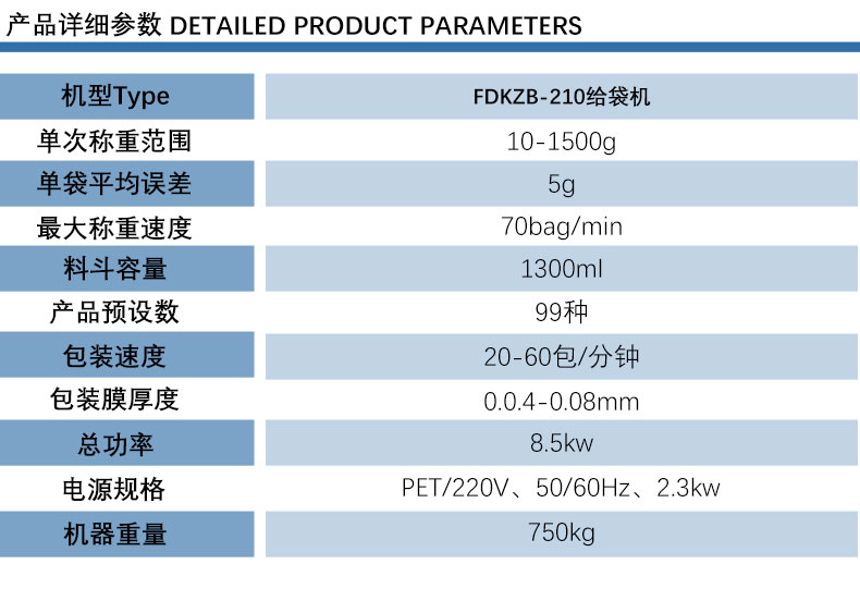 Automatic quantitative packaging machine for foot bath powder Prefabricated bag powder feeding machine Ginger powder horizontal feeding bag packaging equipment