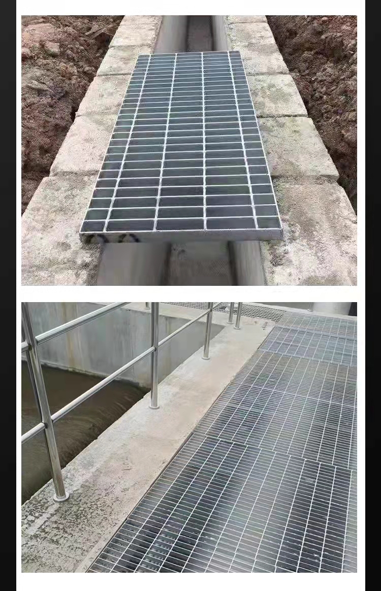 Shipyard step grid sewer iron grid plate Jinnuo products factory can customize