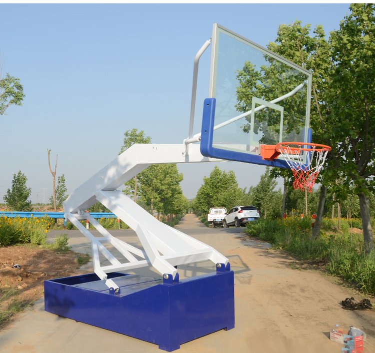 世忠體育籃球架廠家 批發移動式凹箱平箱三色球架 手動電動液壓升降(圖13)