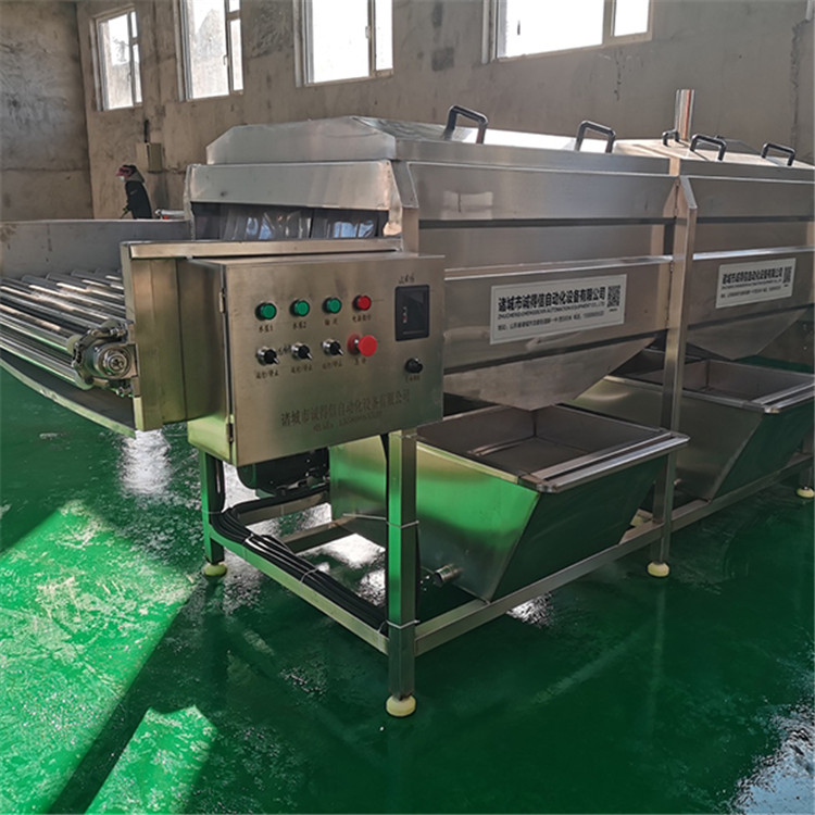 The manufacturer of the clean vegetable processing assembly line of the roller type corn cleaning machine, Chengde Xin, can customize according to needs