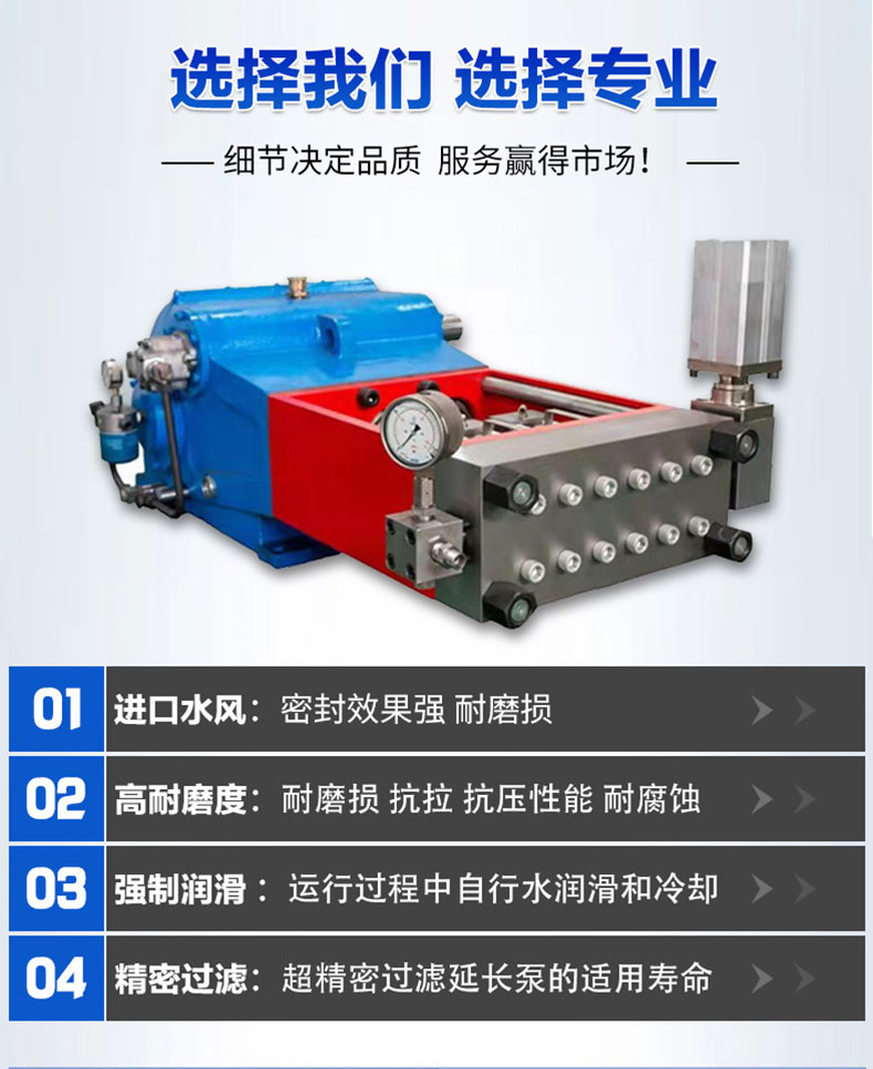 1000 kg high-pressure cleaning machine Industrial pipeline cleaning machine High pressure cleaning equipment strength factory