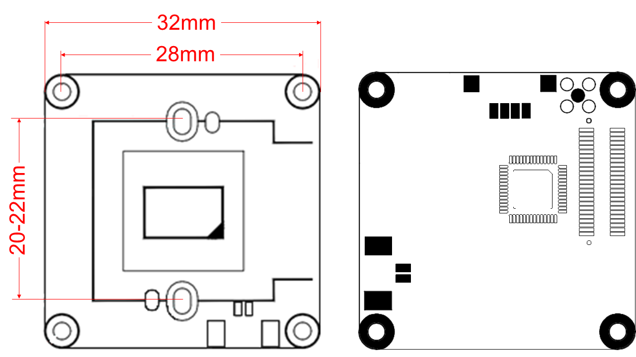 1080P Starlight SDI Monochrome CMOS camera module; 1/1.8 inch ultra-low illumination;