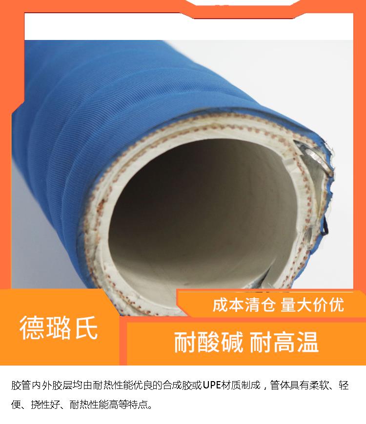 DELOX Green UPE Chemical Pipe, Acid and Alkali Resistant Solvent Suitable for Chemical Tank Truck Unloading