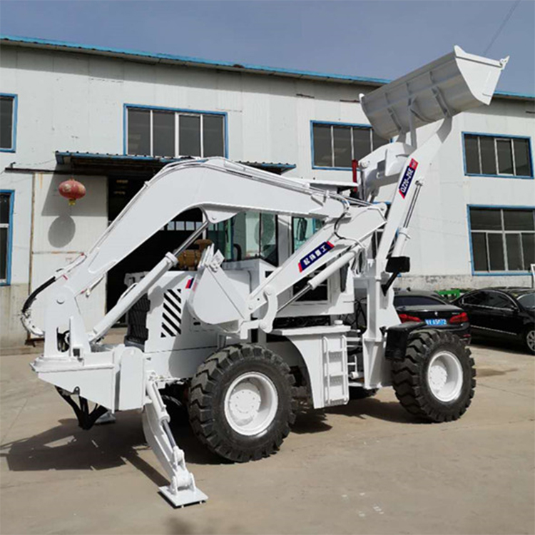 Municipal Construction of Customized Construction Machinery for Large and Medium Sized Two End Busy Forklift Multifunctional Four Wheel Drive Excavator Loader