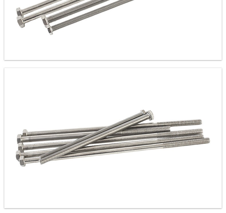 External hexagonal wall threading screw and screw pair threading rod, stainless steel, carbon steel, alloy steel