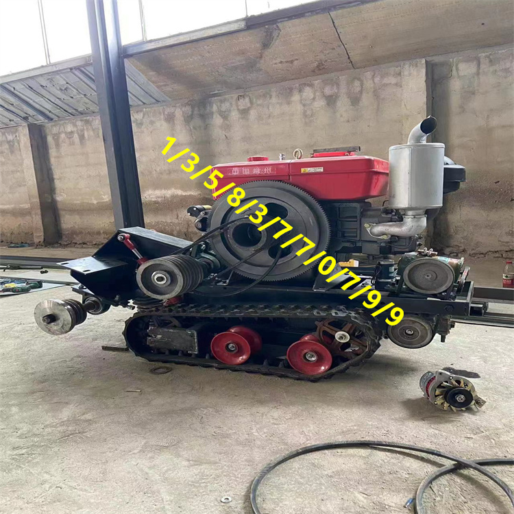 35 horsepower road cutting machine, single piece dual cutting machine, tracked remote control sewing machine for engineering use