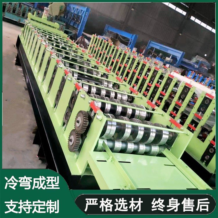 Qiangke Machinery Fully Automatic 430 Aluminum Magnesium Manganese Tile Pressing Machine 25 High and Low Vertical Edge Production Machine