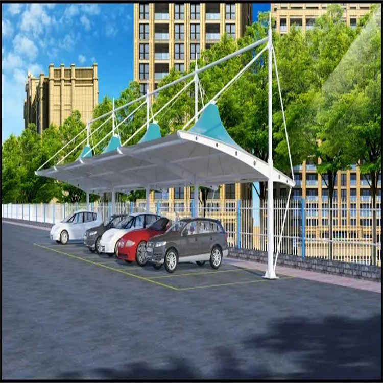 Yanyu film structure shed, door head Awning parking shed design, beautiful appearance