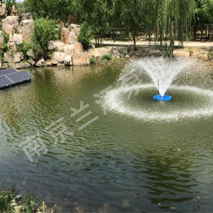 Sewage Treatment Landscape River Fountain Aeration Device Yongquan Aeration Equipment Solar Push Flow Aerator