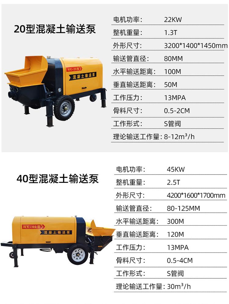 Nuocheng construction site building pouring pump, mortar conveying pump, high and low floor conveying pump